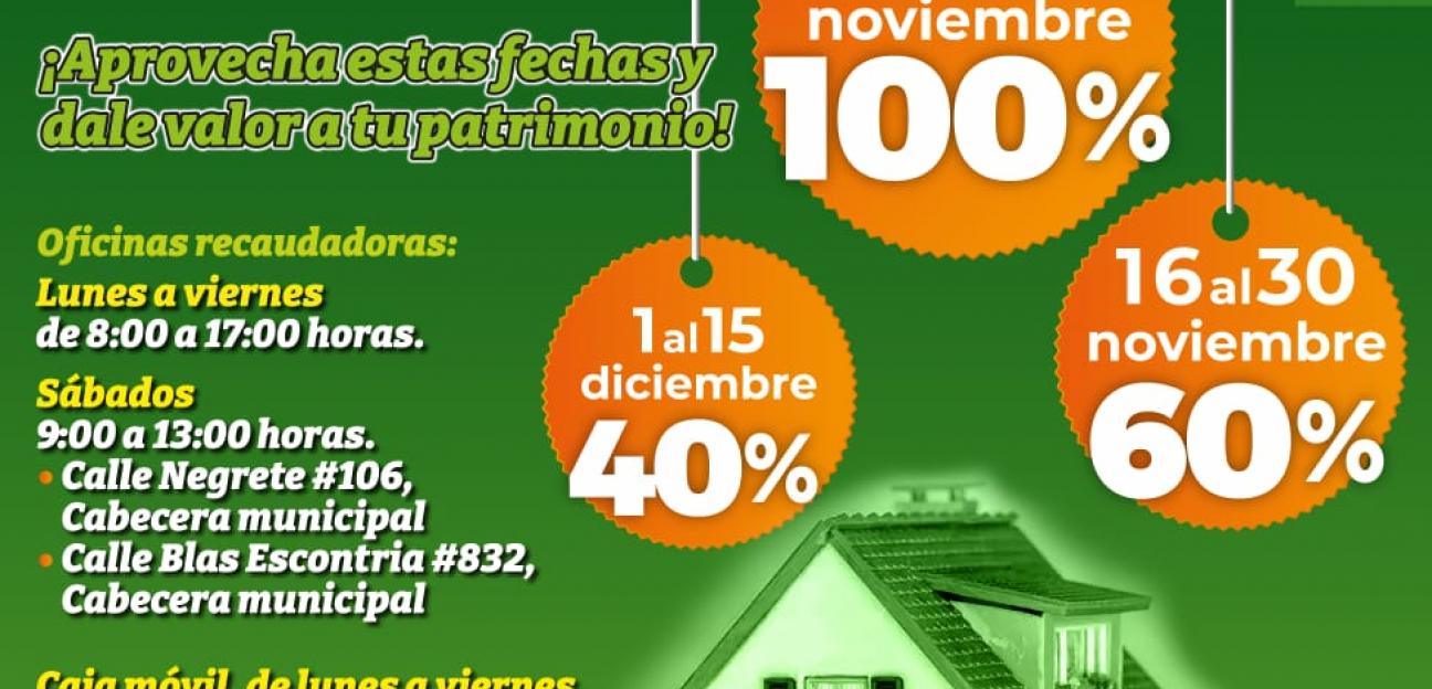 Ayuntamiento soledense aununcia programa de descuentos en recargos por impuesto predial