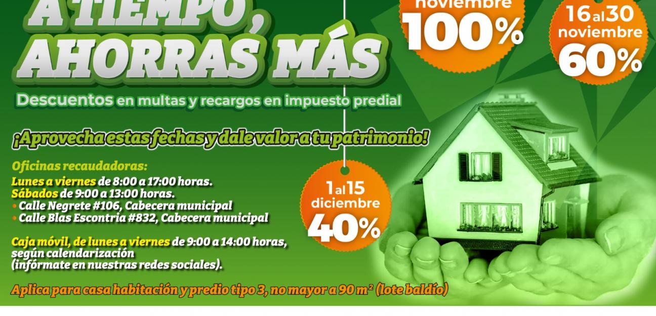 Inicia en Soledad, programa de descuentos para la regularización del impuesto predial