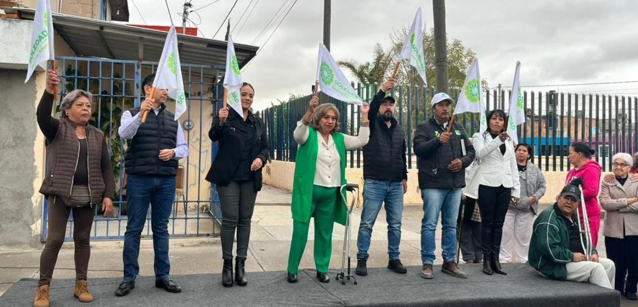 En el Polvorín, Leonor Noyola inicia programa Semana Verde en tu Colonia