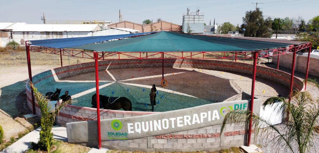 DIF Municipal de Soledad inaugura equipado Centro de Equinoterapia 