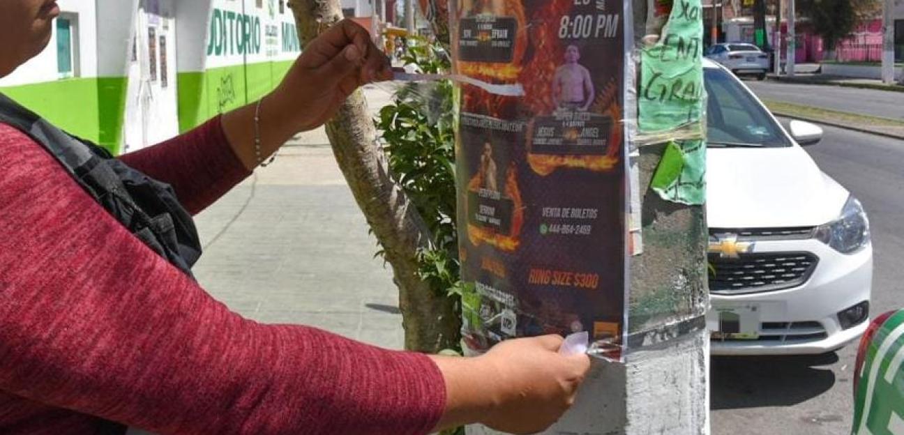 Activo, dispositivo para retirar publicidad no autorizada en Soledad