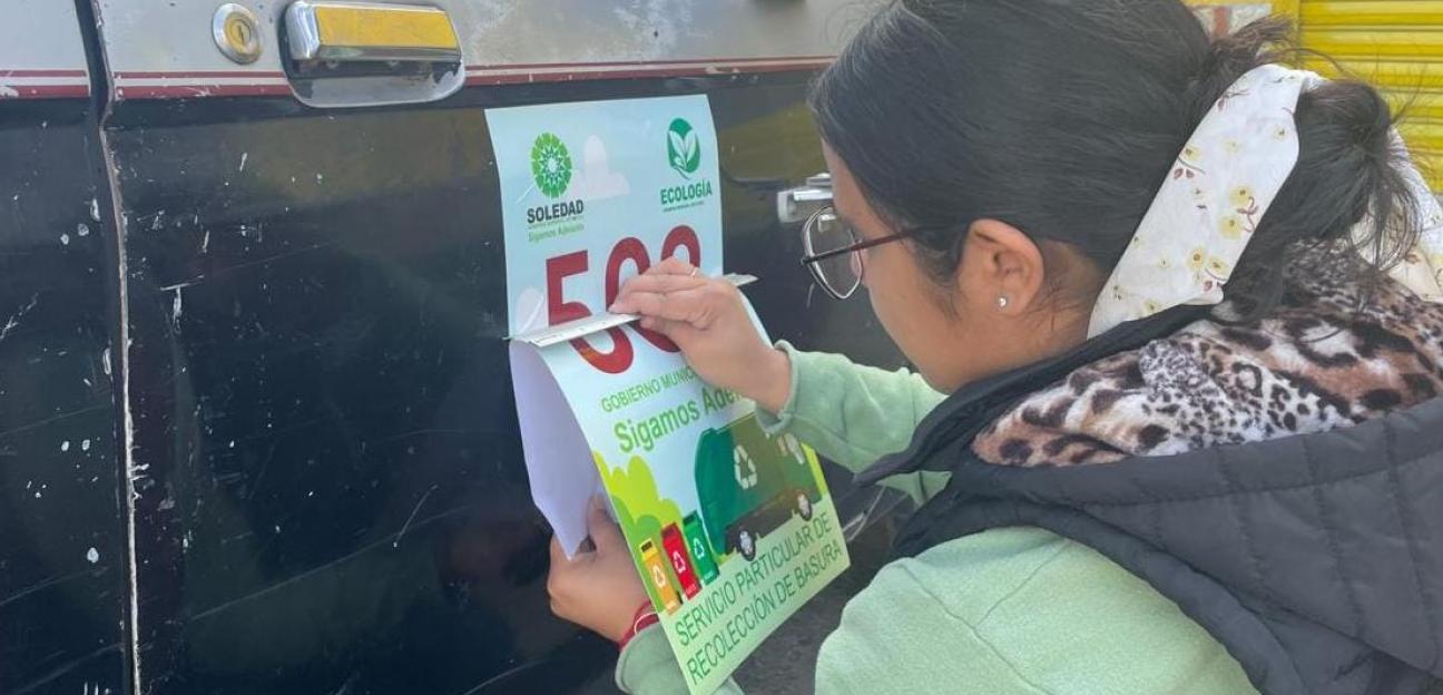 Ecología de Soledad vigila operación regular de recolectores particulares de desechos