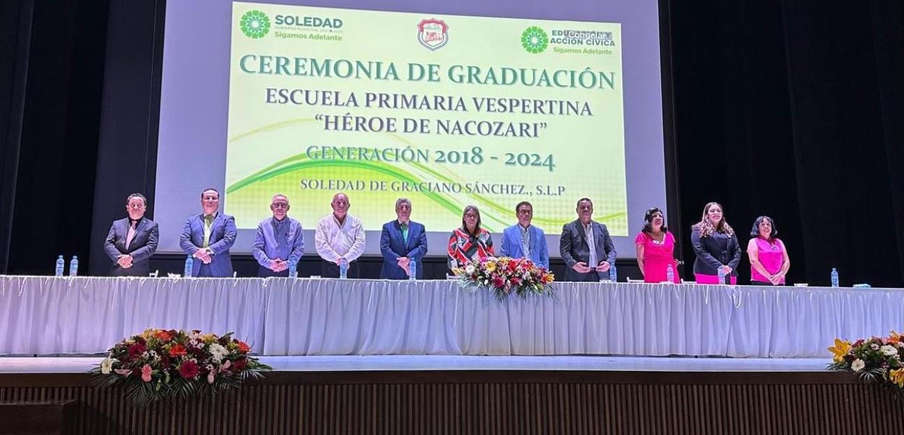Ayuntamiento soledenses realiza clausura oficial de ciclo escolar 2023-2024