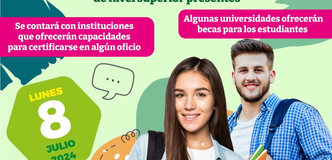 Becas y descuentos en inscripciones de hasta el 50 % en Feria de Universidades, en Soledad de G.S.