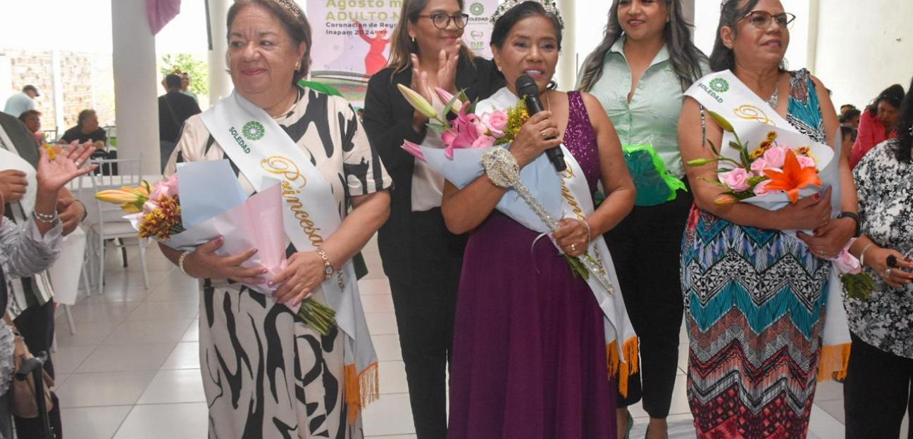 Soledad de G. S. celebra el Día de las y los Adultos Mayores con coronación de reina 2024