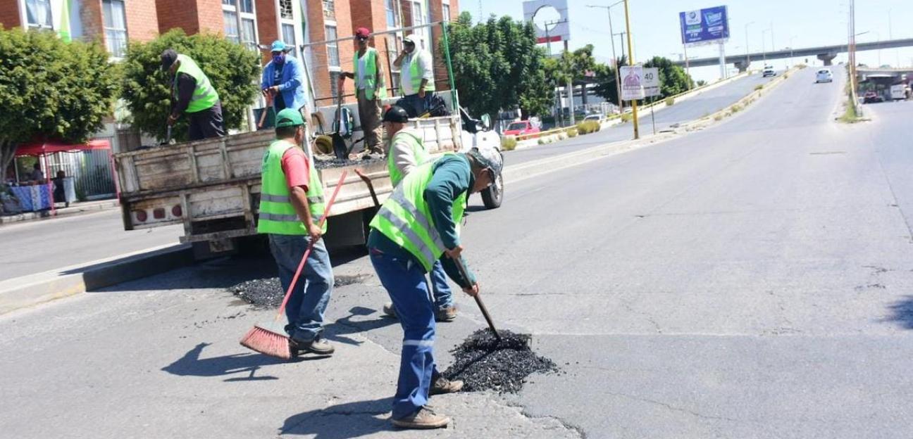 Soledad de Graciano Sánchez intensifica programa de bacheo en primeros 100 Días de Gobierno