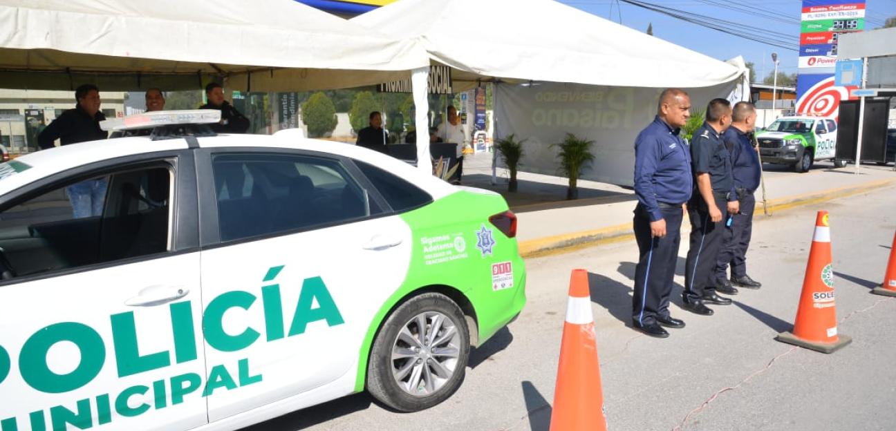 SEGURIDAD Pública de Soledad activa Bienvenido Paisano con módulo de apoyo y resguardo a connacionales 