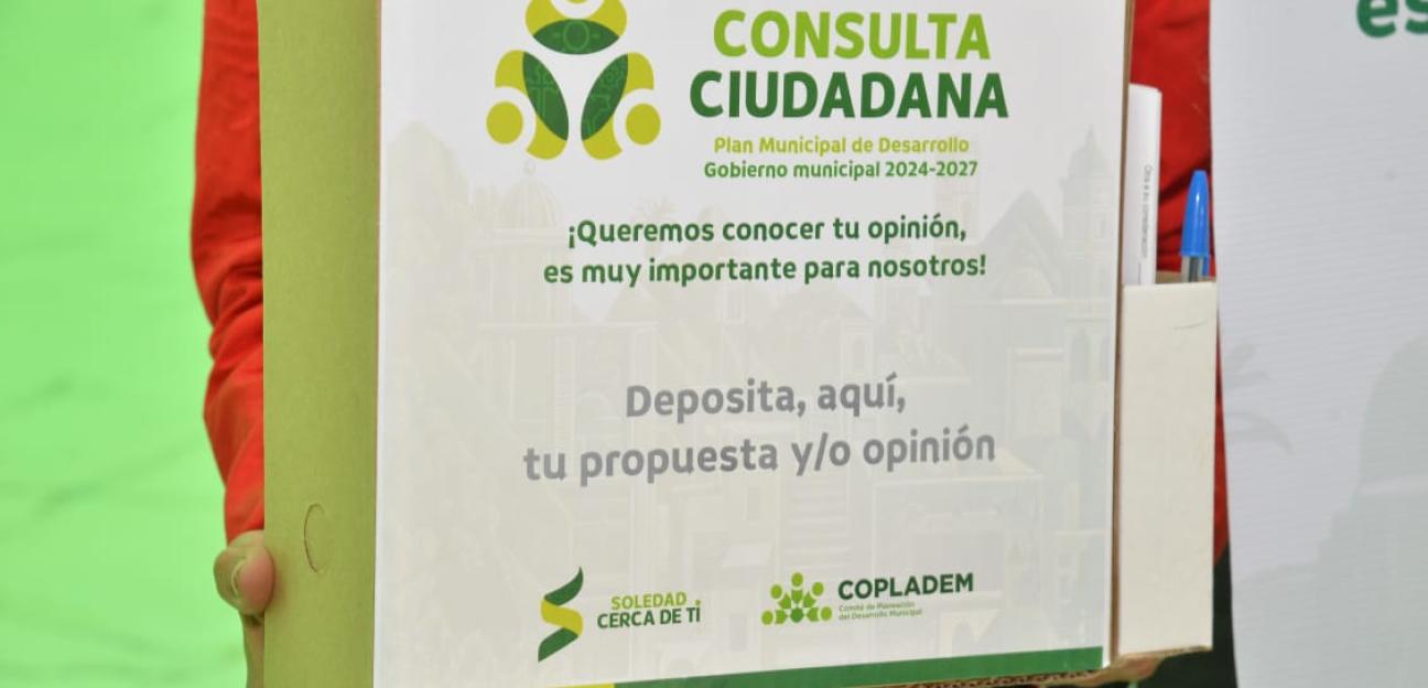 Ayuntamiento de Soledad prepara foro ciudadano como parte de integración de Plan Municipal de Desarrollo 2024-2027