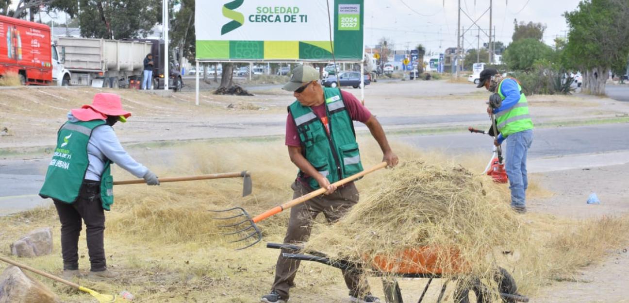 En primeros “100 días de chamba”, Soledad se transforma y avanza en la mejora de la imagen urbana 
