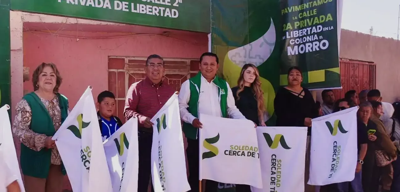 Juan Manuel Navarro avanza en el plan de pavimentación de todo Soledad, al arrancar obra urbana en El Morro