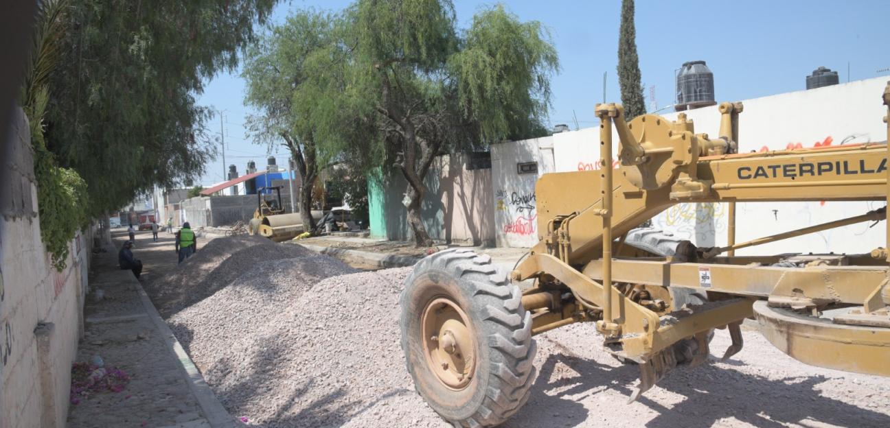 Gobierno de Soledad arranca pavimentación de calle Tangamanga en col. Hacienda San Miguel