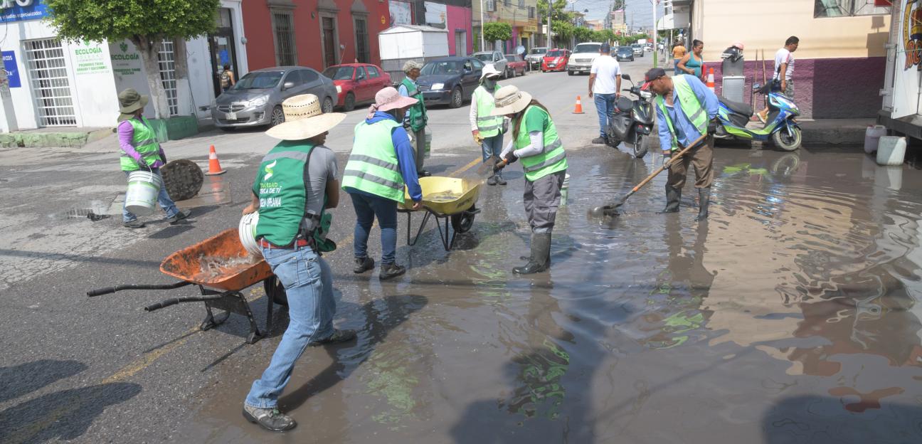 Gobierno Municipal de Soledad continúa labores operativas ante lluvias