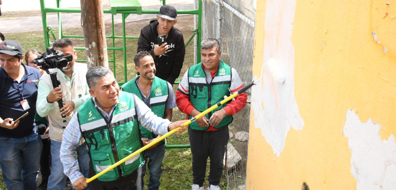 Juan Manuel Navarro pone en marcha programa de Empleo Temporal y Rehabilitación Urbana en colonias de Soledad