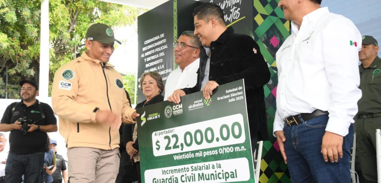 Policía Municipal de Soledad es la mejor pagada de San Luis Potosí con impulso del Estado y el Ayuntamiento