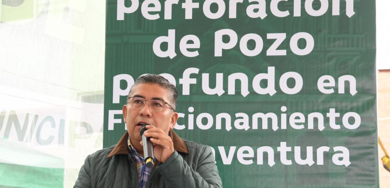 Juan Manuel Navarro emprende soluciones firmes al desabasto de agua en Soledad, con perforación de pozo profundo