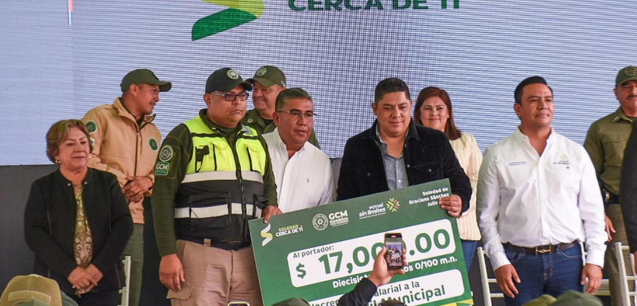 Soledad de G.S. se suma a iniciativa histórica de Ricardo Gallardo para pensionar a policías municipales