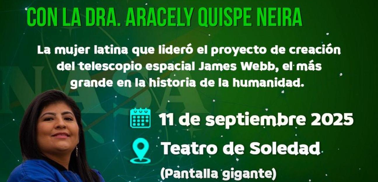 Soledad abre ventana al universo con videoconferencia de líder del telescopio James WEBB