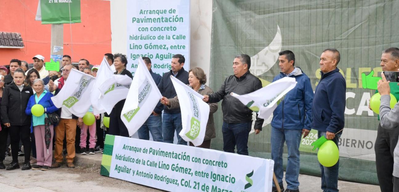 Alcalde cumple con infraestructura urbana en los limítrofes de Soledad, arranca pavimentación