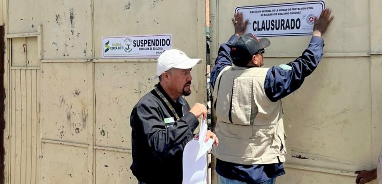 Con revisión a medidas de seguridad en empresas, Soledad promueve la cultura de la prevención