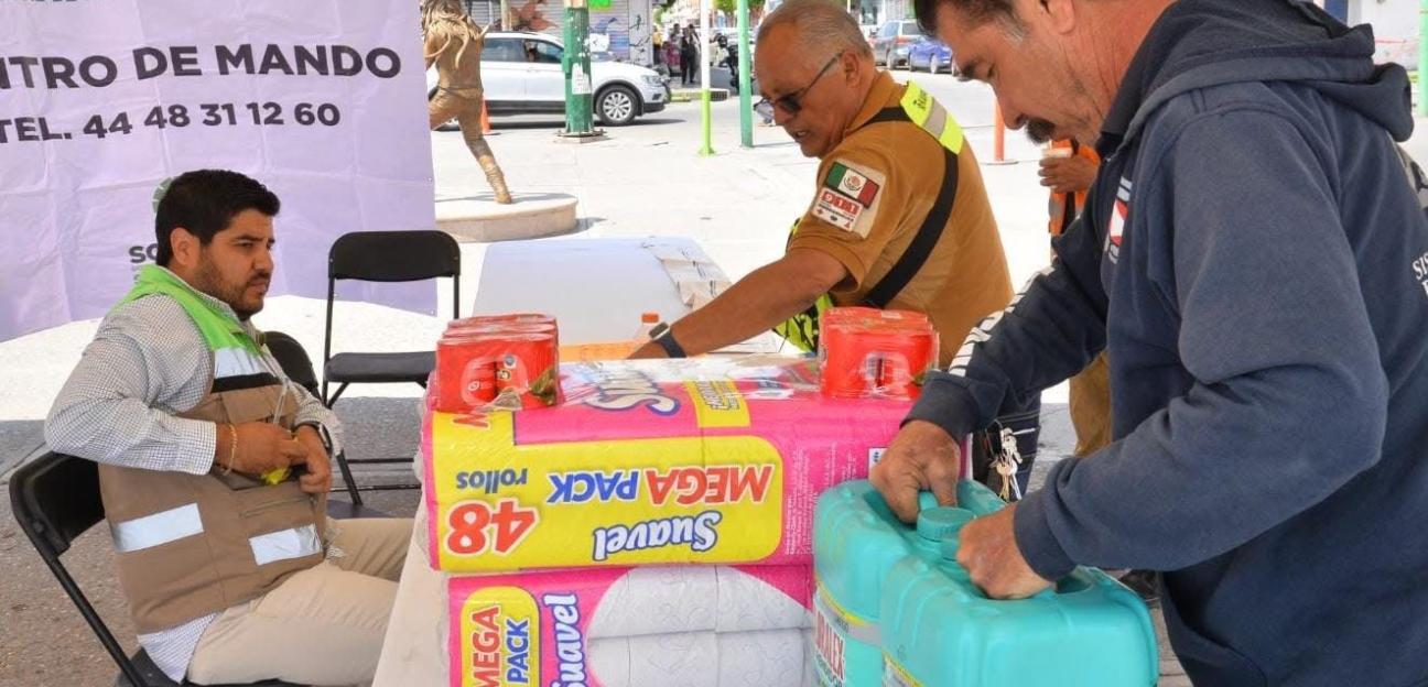 Soledad instala centro de acopio para apoyar a familias afectadas por lluvias en la huasteca