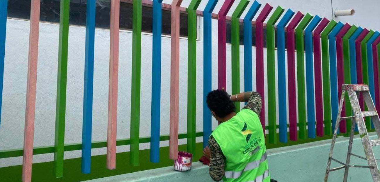 Niñez soledense cuenta con entornos educativos limpios y agradables con programa municipal de rehabilitación