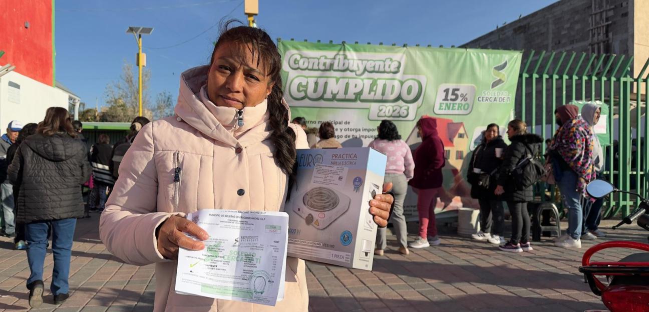 Exitoso comienzo de programa de descuentos en el predial para las familias soledenses