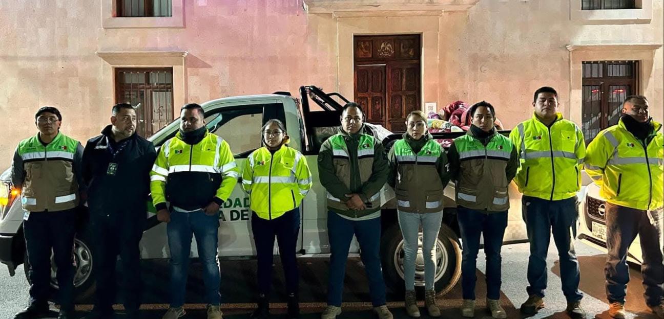 Protección Civil de Soledad brindó apoyo a personas indefensas ante clima frío