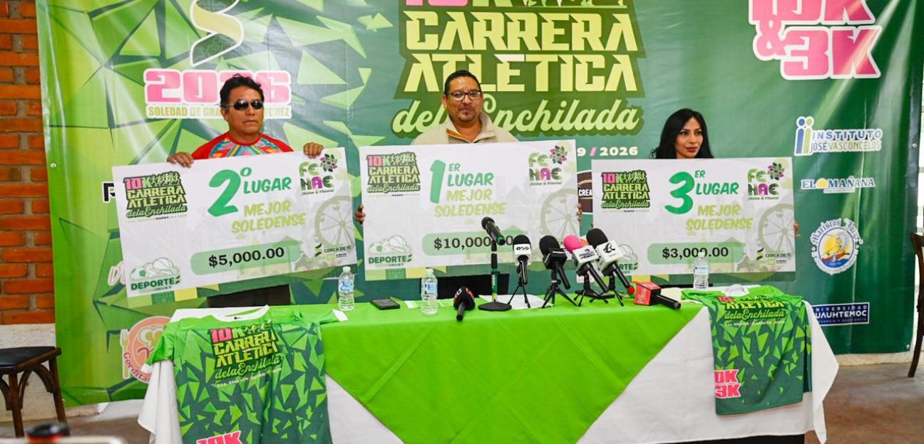 Carrera Atlética de la enchilada incrementa premios en efectivo a categoría de soledenses