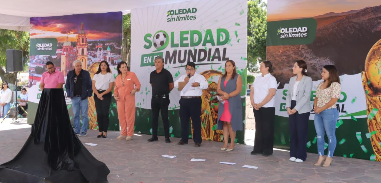 Arranca campaña turística Soledad en el Mundial con réplica de la copa del mundo