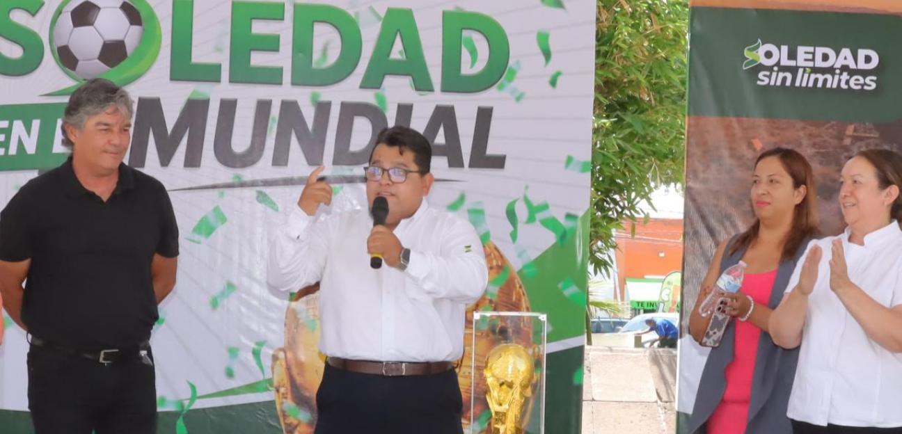 Caravana mundialista continúa su paso por Soledad de Graciano Sánchez