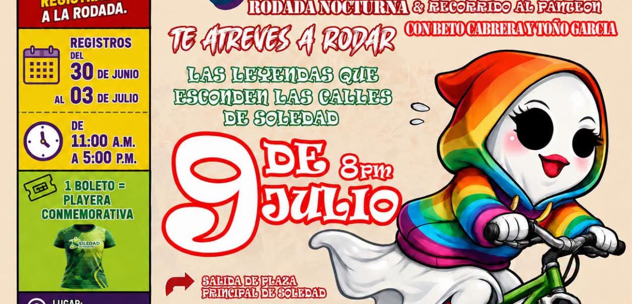 Municipio de Soledad vivirá rodada de terror en el marco de la inclusión y el impulso deportivo
