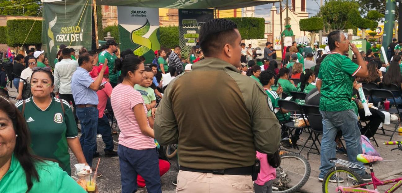 GCM de Soledad despliega operativos especiales para garantizar festejos futboleros seguros