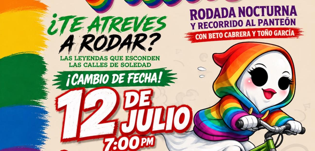 Rodada nocturna y de terror, este domingo 12 de julio: Ayuntamiento de Soledad